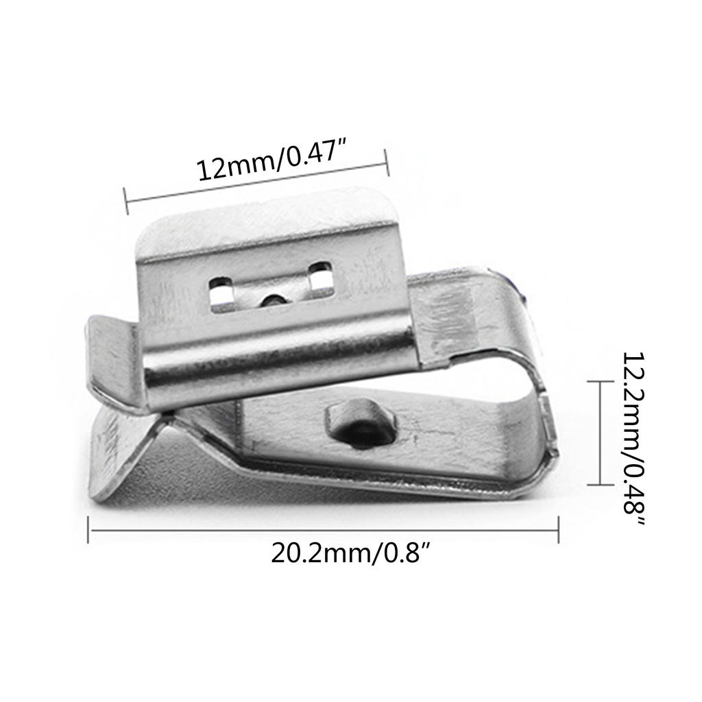 50 Pieces Stainless Steel Solar Panel Cable Clips PV Module Wire Management Wire Clips for PV Wiring Boat Cable