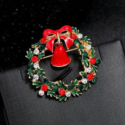 Halloween Brooch, Snowman Christmas, Drip Oil, Chest Flower, Rhinestone Brooch, Clothing Accessories, European and American Style