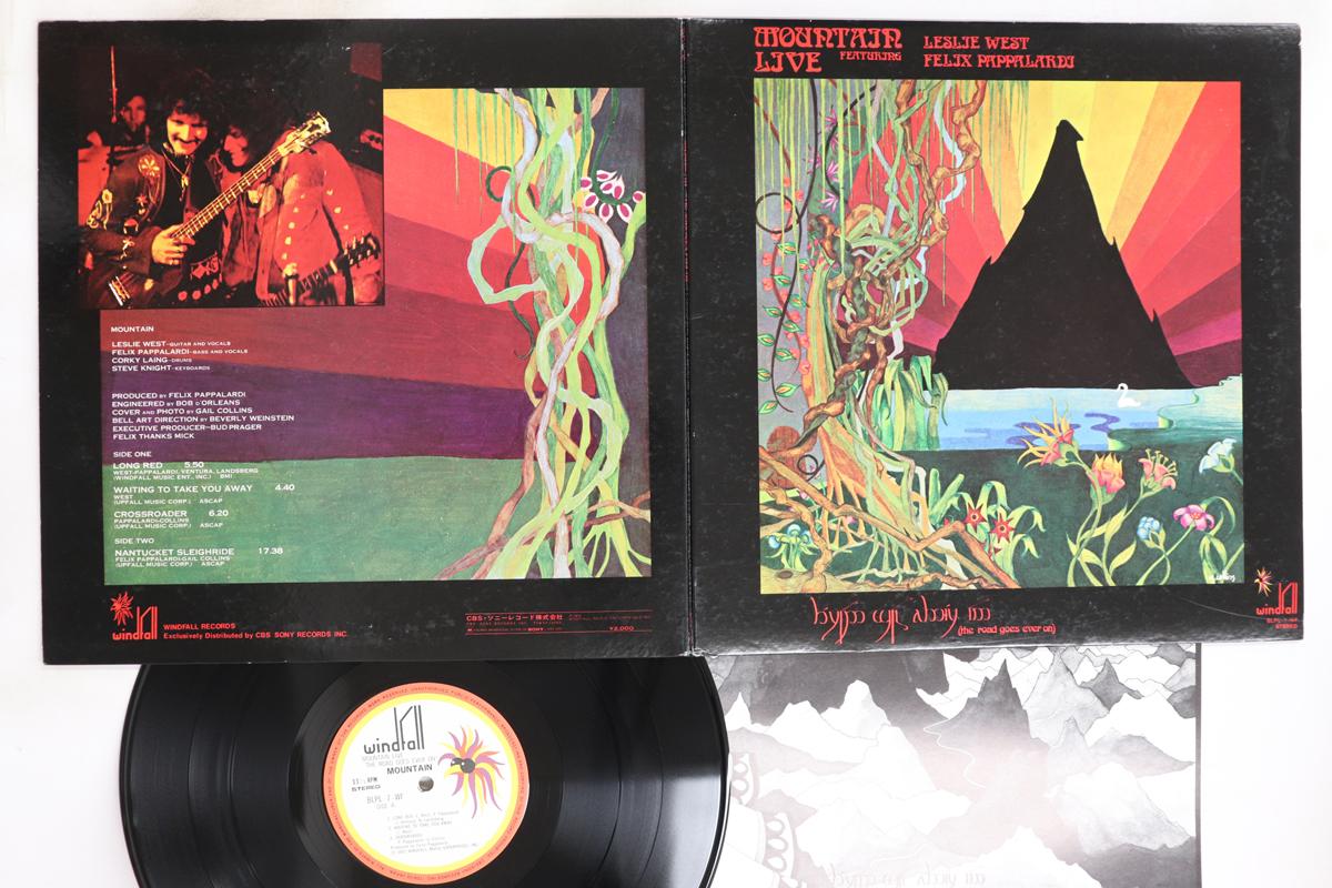 

LP Record MOUNTAIN - Live: The Road Goes Ever On BLPL7WF WINDFALL 1972 Japan Rock Used