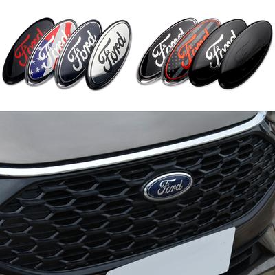 1Pc Car Styling Front Rear Badge Hood Bonnet Trunk Sticker Accessories For Fiesta Mondeo Explorer Focus MK3 MK4 Escape Kuga