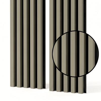 Akustický nástěnný panel Mebano PRO Olivový na Černém Filci 2x 26,5x240 cm