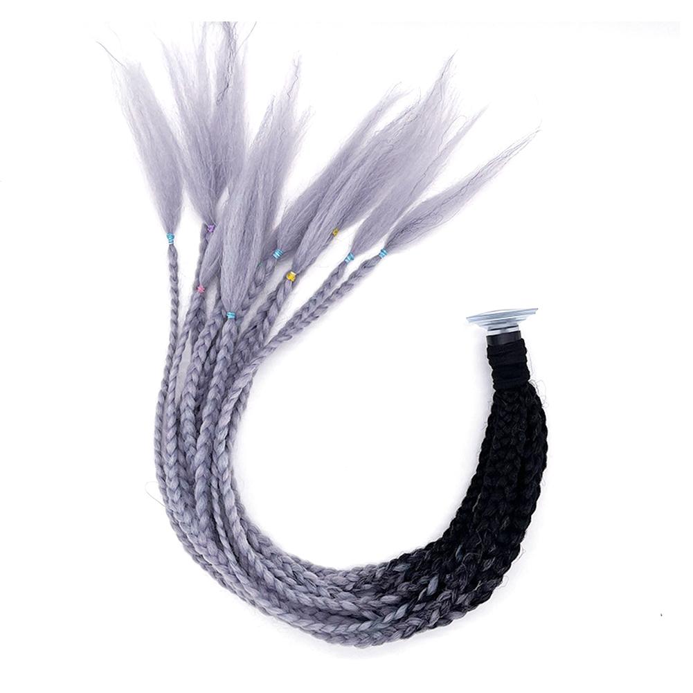 24" Helmet Braids Pigtails Motorcycle Helmet Braid Ponytail Motorbike Riding Helmet Pigtails Braids For Women Men Children