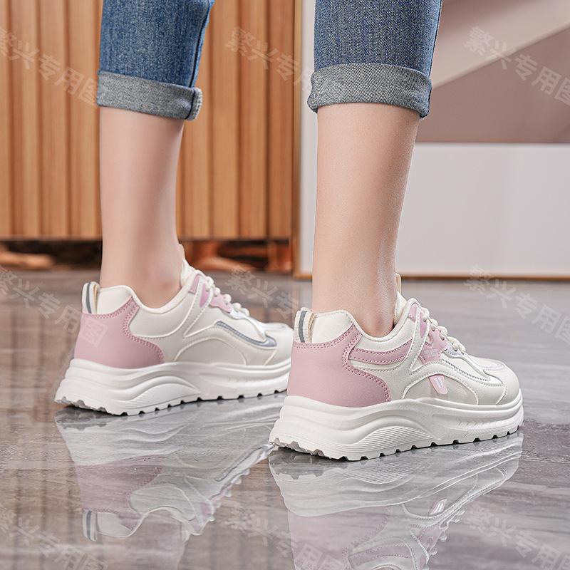 New autumn casual sports shoes ins lightweight soft-soled thick baseplate shoes G