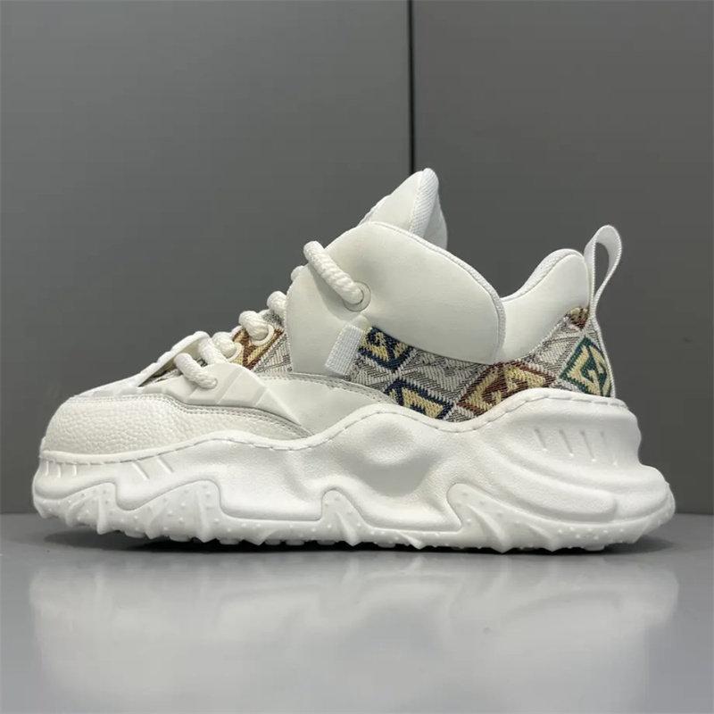 Shoes autumn new platform dad shoes leather board shoes bjd 38 белый