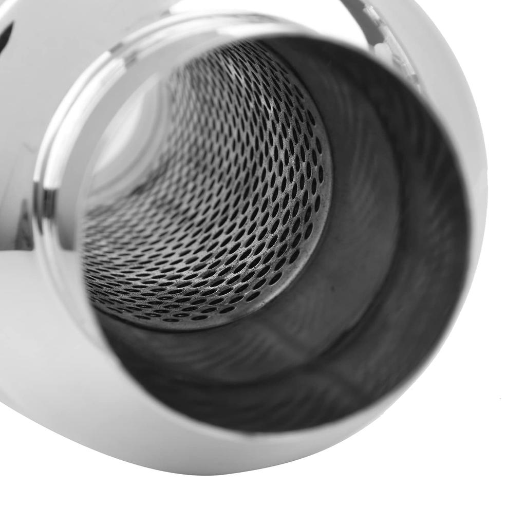 Universal Car Muffler Exhaust Tailpipe 64mm Stainless Steel Silencer Universal Stainless Steel Large Diameter Exhaust Pipe for Kei Cars and Passenger