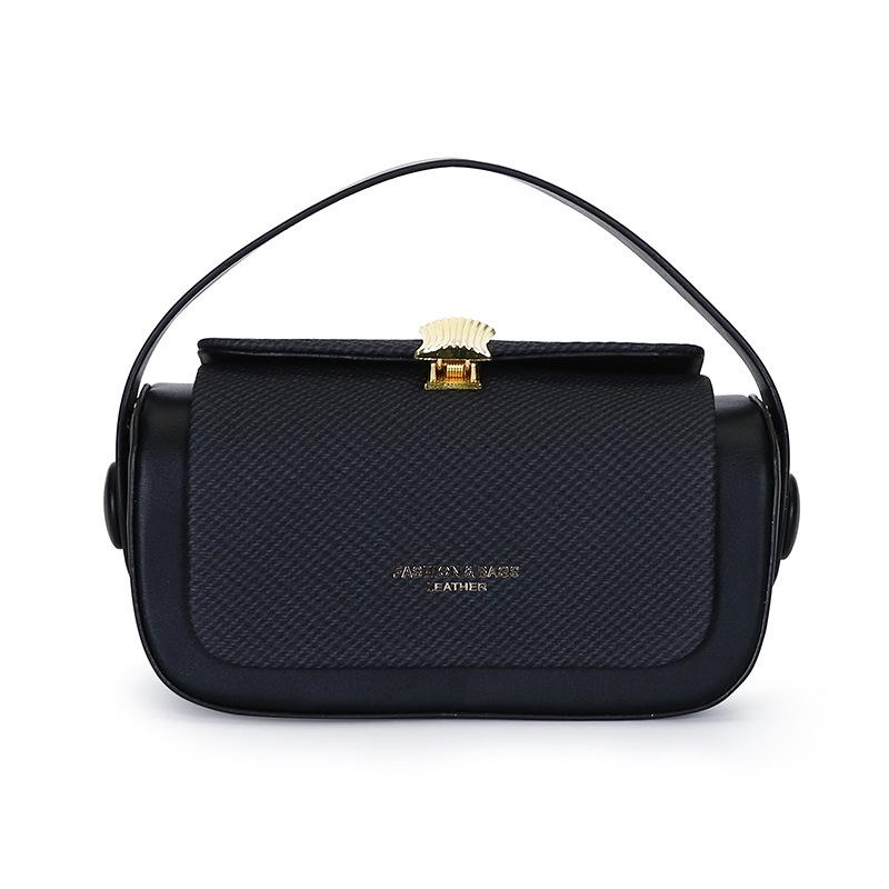 2025 Women's High-End Solid Color Handbag: Fashionable, Versatile Shoulder & Crossbody Bag