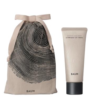 BAUM Aromatic Hand Cream N 3 Gift Set with Gift Bag Hand Cream SYMPHONY OF TREES Scent 2025 Model Hand Forest Birthday Organic Trees (75g)