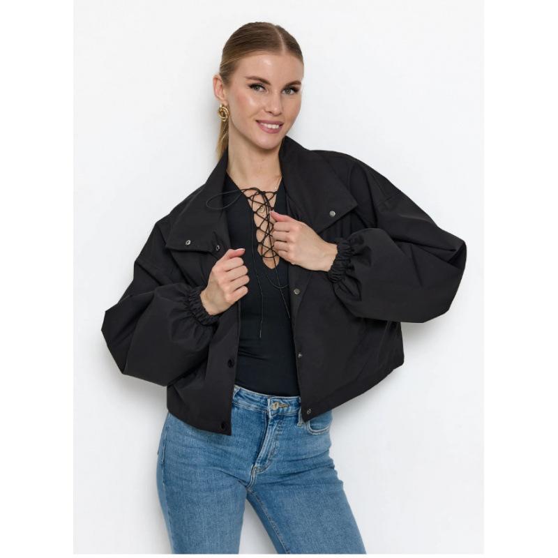 Women S Loose Short Jacket Coat For Spring Autumn