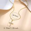 Elegante Kreuz Zirkonia Schlüsselbein-Halskette für Damen: Modisches Nischen-Design mit High-End-Gefühl