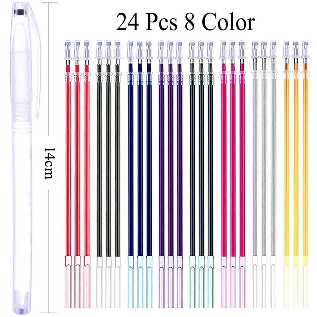 Portable Water Erasable Pen Refills, Fabric Marker, Vanishing