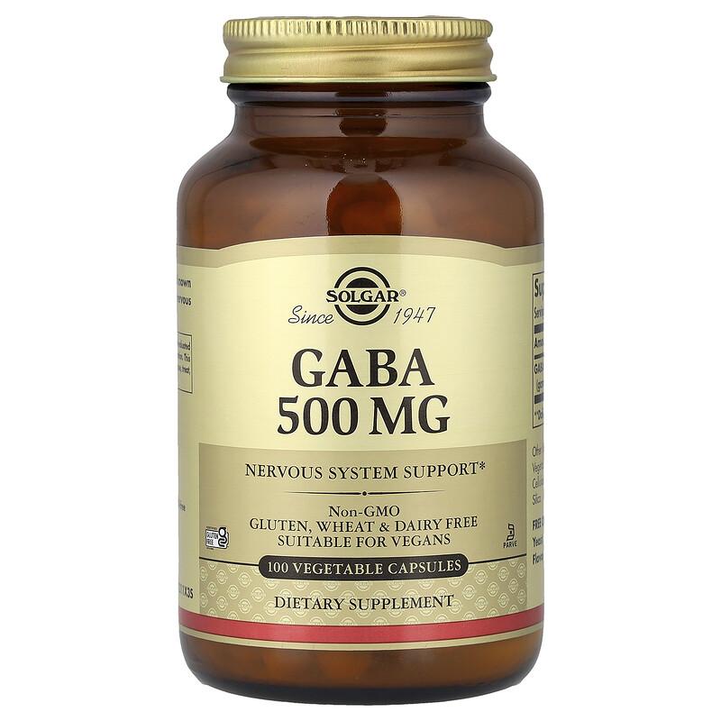 Joom Solgar Unisex Gaba, 500Mg, 100 Veggie Capsules - Image 4