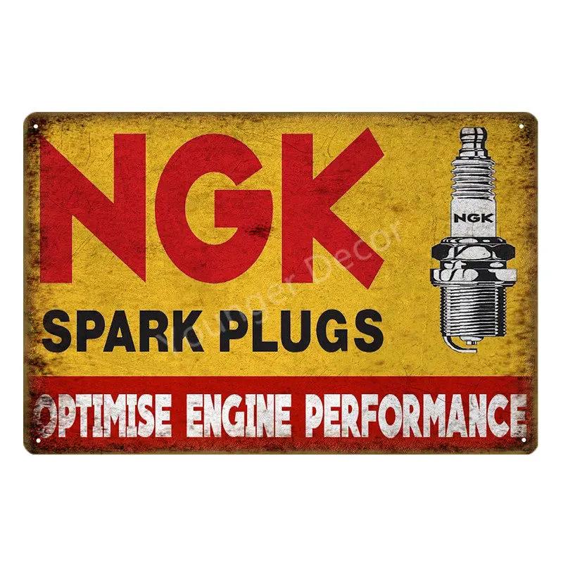 Vintage Motor Oil Gasoline Metal Signs Tin Poster Retro Bar Pub Garage Decor Gas Station Decorative Wall Plaque YJ126