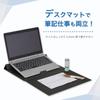 Asuka Mobile PC Stand DSK06 Desktop Tablet Laptop Tablet with Desk Mat Slanted Black