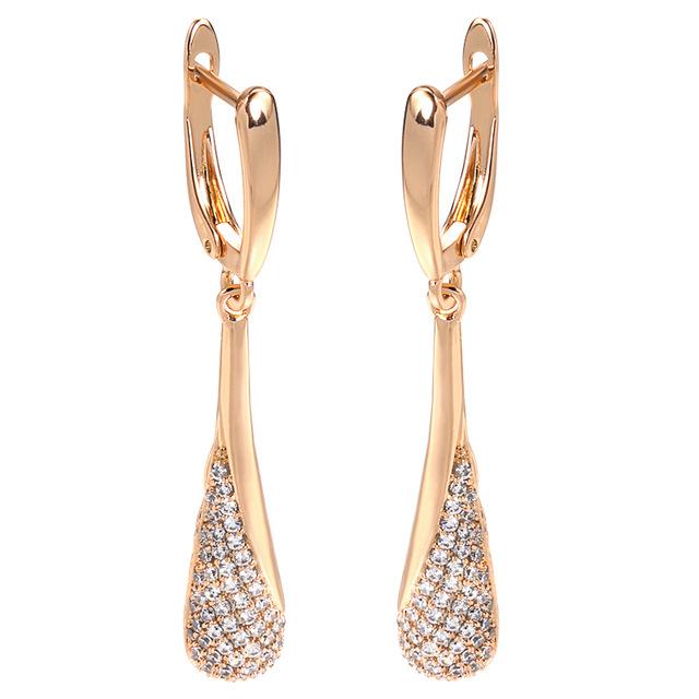 Popular zircon earrings earrings women s fashion generous simple design crystal earrings, accessories hair