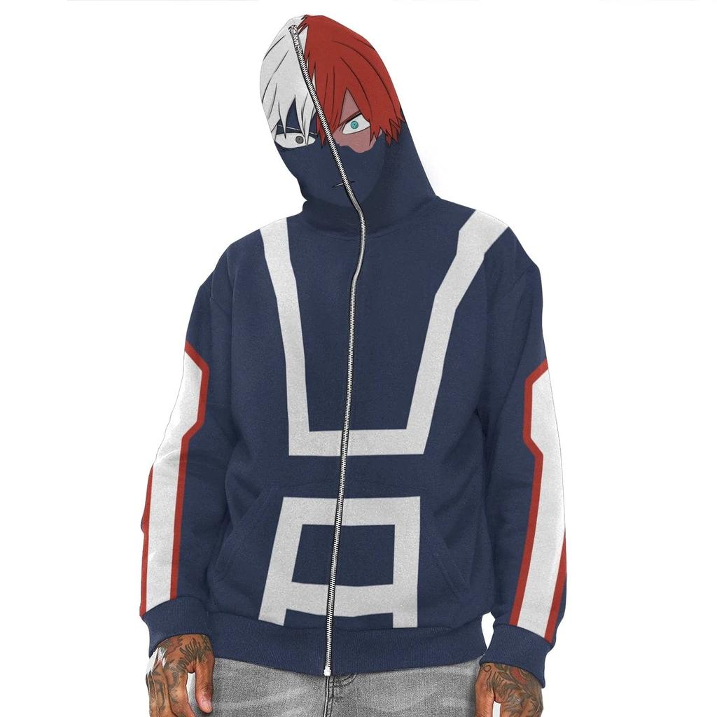 My Hero Academia postać z anime druk 3D cosplay męska bluza z kapturem ubrania wyprzedaż