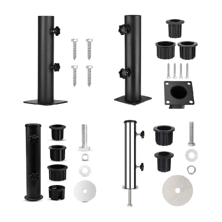Square Stand for Water Parks Restaurants Backyards Parasol Umbrella Mount Clamp