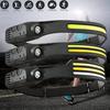 LED COB Induction Headlamp Built-in Battery Sensor Head Flashlight USB Rechargeable 5 Lighting Modes Waterproof Headlight