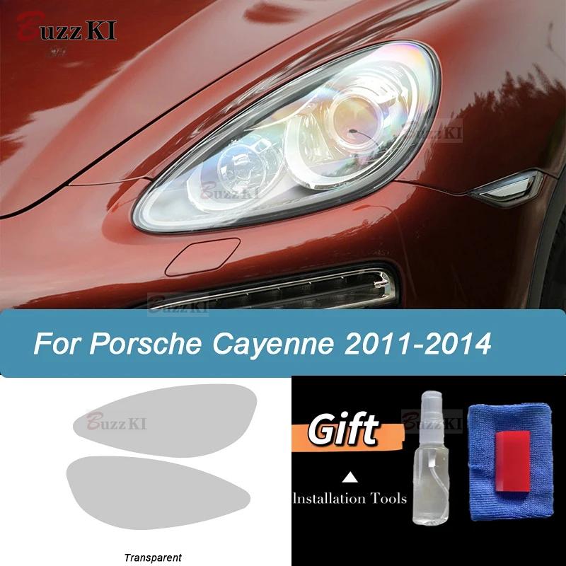Per Porsche Cayenne 958 Macan Panamera 971 Taycan 911 Pellicola Protettiva Fari Auto Vinile Oscurato Nero Fumè Adesivo Trasparente