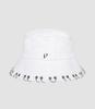 VIBRATE Blackline Ring Piercing Bucket Hat (White)