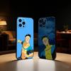 Funda para Teléfono C-Cool I-InvincibleS Comic para iPhone17,16,15,14,13,12 Plus,Max Cubierta Negra de Silicona Suave