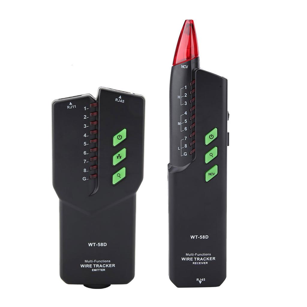 MESTEK WT 58D Handheld Network Cable Tester Line Finder Telephone Wire Detector Tracker Tool