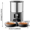 4.5L 5V Pet Feeder Timing  Vioce Smart Automatic Dog Pet Feeder For Cats Dog WIFI APP Intelligent Dry Food Dispenser Dog Bowl