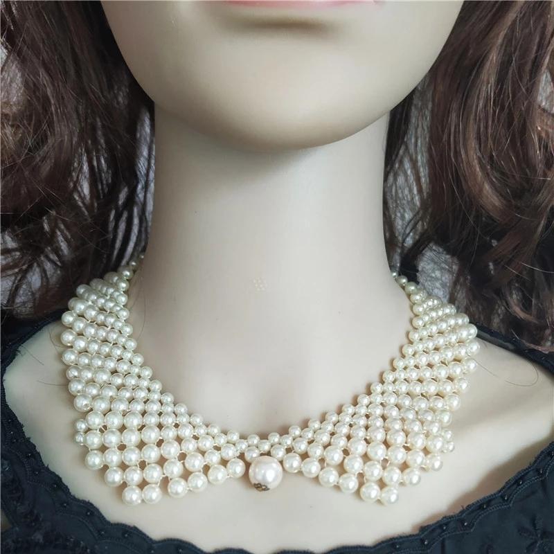 Fashion Sequins Beaded Plastic Masonry Lace Collar DIY Women's Clothing Corsage One-piece Skirt Shopping Trip Wild Decoration