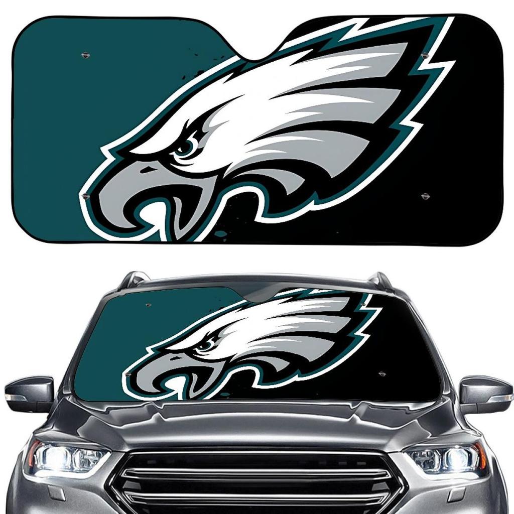 Philadelphia Eagles Car Sun Shade: Custom Printed Aluminum Foil Heat Insulation and Sun Protection.