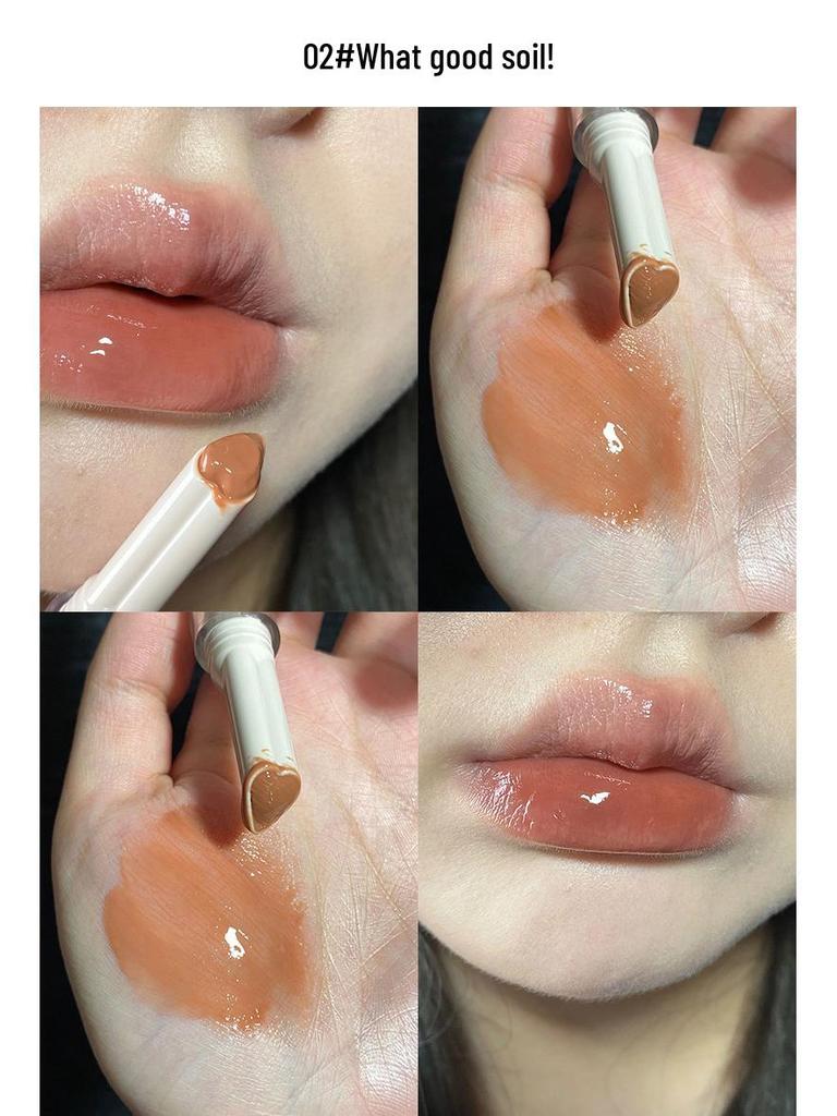 CAPPUVINI Watermelon Press-On Lip Gloss Set: Plump, Mirror-Finish, Moisturizing Lipstick