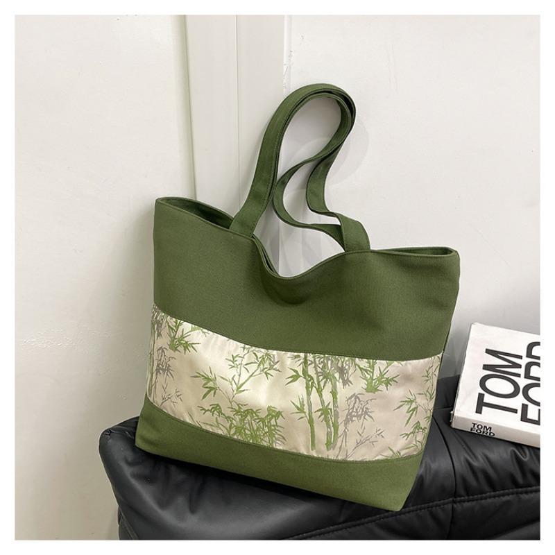 Bag Handheld Girl Spring New Versatile Canvas Bag Large Capacity Tote Bag