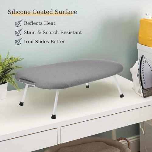 Replacement ironing board cover, boat-shaped small ironing board sleeve, replacement pad for ironing boards, thick insulated padded cover, suitable fo