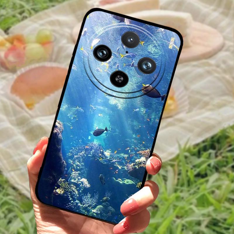 Etui do vivo X100 Pro Pokrowiec do vivo X100 Silikonowe Miękkie Marmurowe Czarne Zderzak Funda Coque dla vivo X100Pro X 100 Ochronna Obudowa