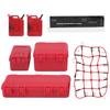 Simulated Decoration Luggage Net Suitcase Fuel Tanks Kit for 1 8 1 10 Model Crawler RC Car