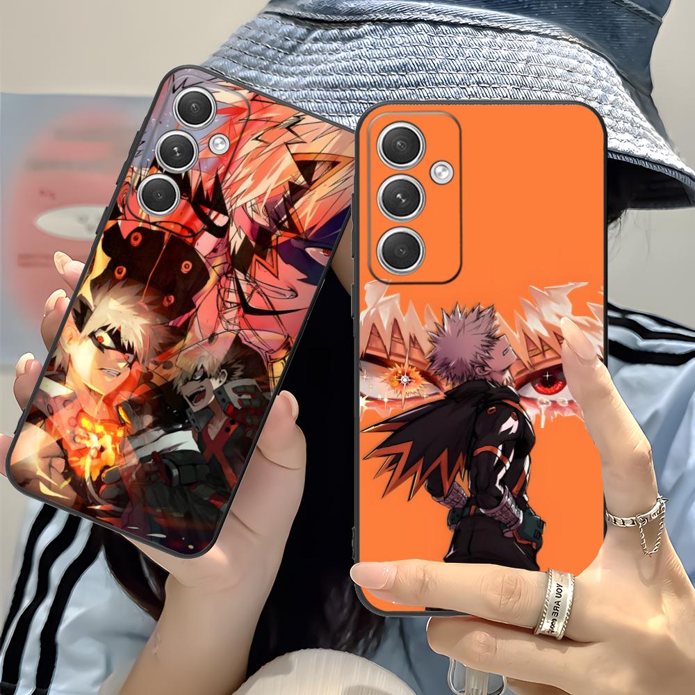 MHA Bakugo Mobile Phone Case for Samsung Galaxy S26 S25 S24 S23 S22 S21 S20 Note20 Plus FE Ultra Colorful Cover Smartphone Cover