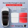 Sunshades For Tesla Model 3 Sunroof Highland 2026 Model Y 2020-26 Ice Cloth Buckle Sun Pare Glass Front Rear Skylight AccessoryWindshield Sunshades 1