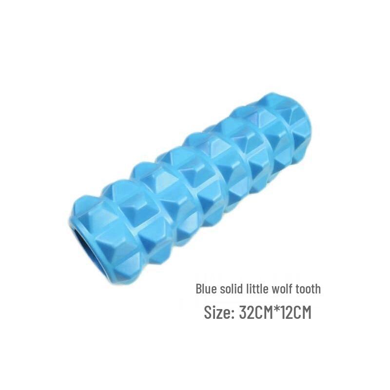 33CM EVA Foam Roller for Muscle Relaxation and Leg Massage Rose Red Solid Wolf Tooth