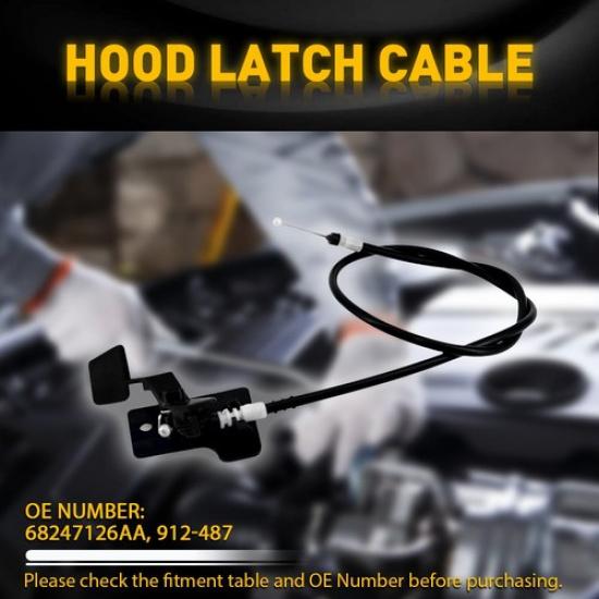 For 15-23 Jeep Renegade Hood Release Cable Hood Latch Hood Lock Release Cable