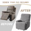 4pcs/Set Jacquard Recliner Sofa Covers with Pockets Elastic Armchair Covers Stretch Accent Chair Slipcovers for Living Room