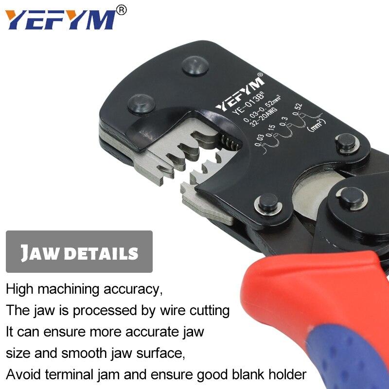 New ratchet terminal crimping pliers, small plug-in spring terminal crimping pliers, anti slip handle electrical wiring tools