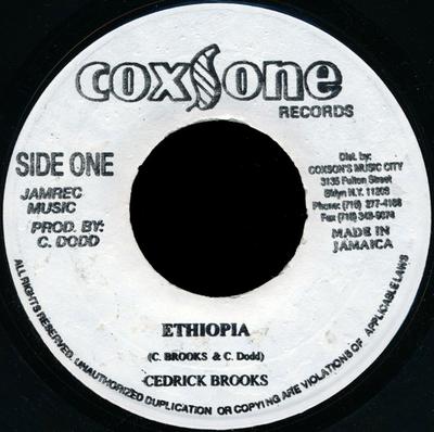 7inch Record CEDRIC "IM" BROOKS / THE GAYLADS - Ethiopia / Don't Say No NONE Coxsone Records 2000 Jamaica Reggae, Ska & Dub Used