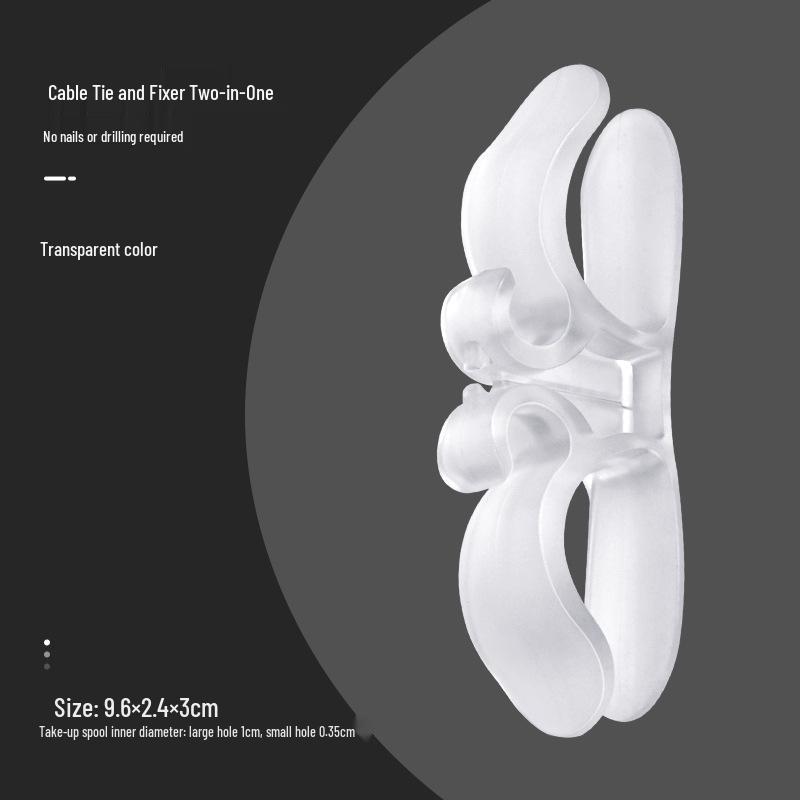 Punch-Free Power Cord Organizer: Electrical Wire Storage Holder & Winding Tool.