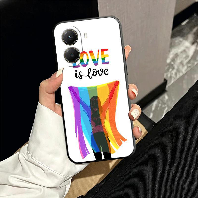 LGBT Rainbow Love Is Love Soft Phone Case for Xiaomi Poco X5 X6 X7 X8 Pro Max X3 F7 F8 Ultra M8 M7 M6 M5 Redmi 15 15C 14C 13C 12