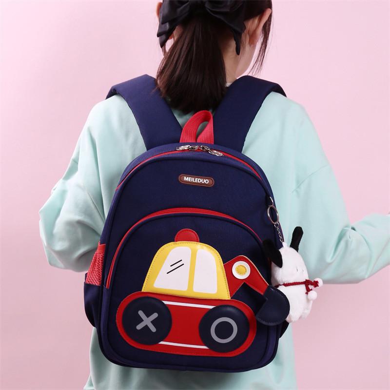 Childrens Rabbit Car Pattern Backpack With Breathable Oxford Fabric For Elementary School Students