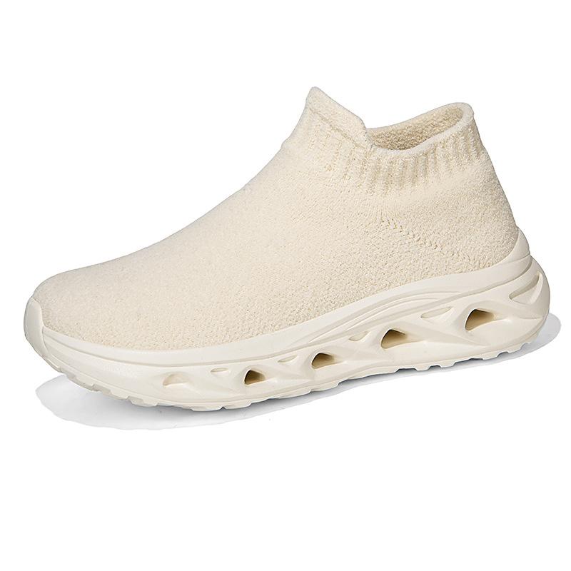 Lightweight leisure sports daily hiking heightening thick-soled fly-woven mesh spring and summer couples shoes 36