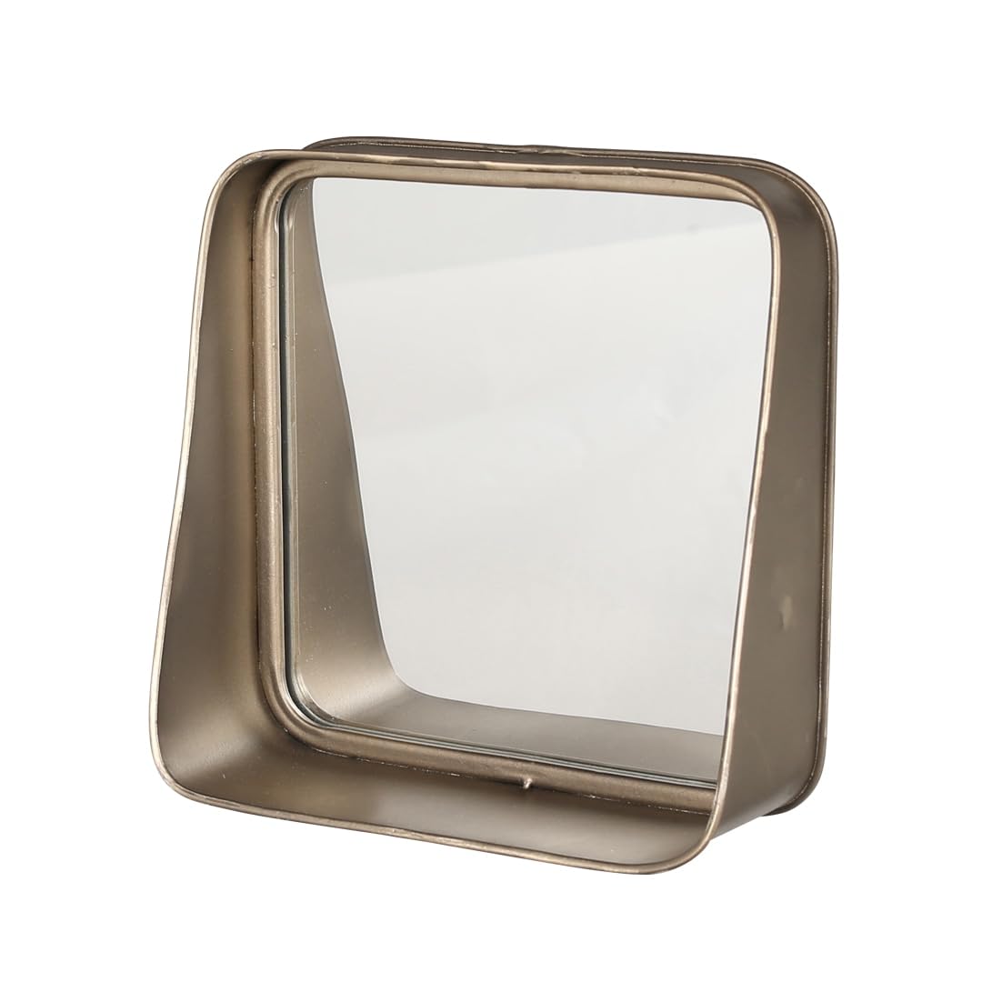 DULTON Metal Wall Iron with Mirror, Frame, Shelf, RNJ-0803