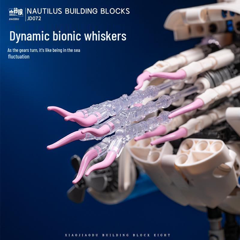 JD072 Nautilus Mechanical Punk Building Block Toy for Adults