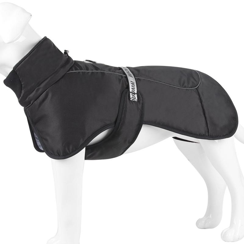 

Clothes For Large Dogs Waterproof Big Dog Vest Jacket Winter Warm Thicken Pet Dog Coat French Bulldog Labrador Doberman Outfits XL чорний