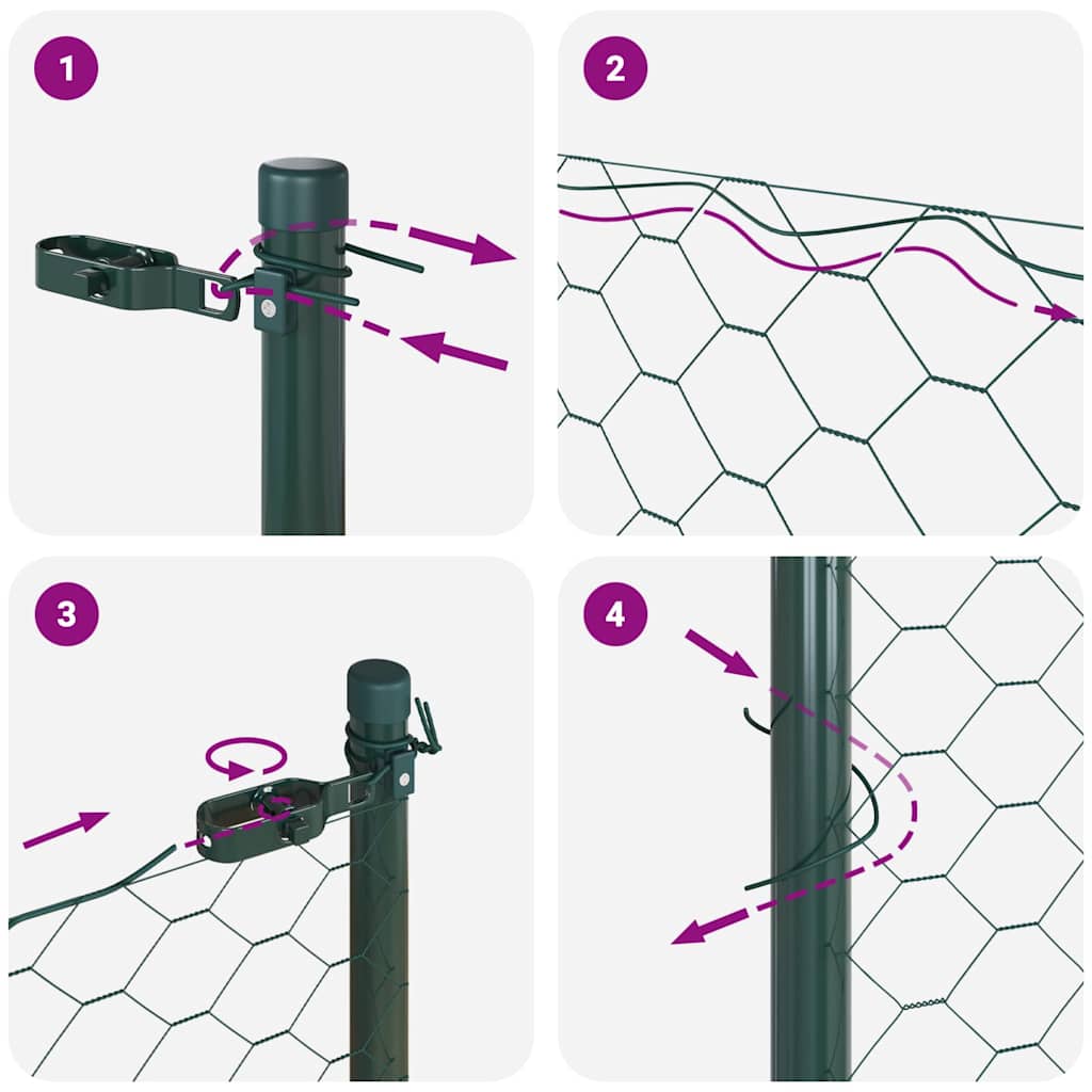 Ground Fix Welded Wire Fence 25 x 0.5 m (W x H)