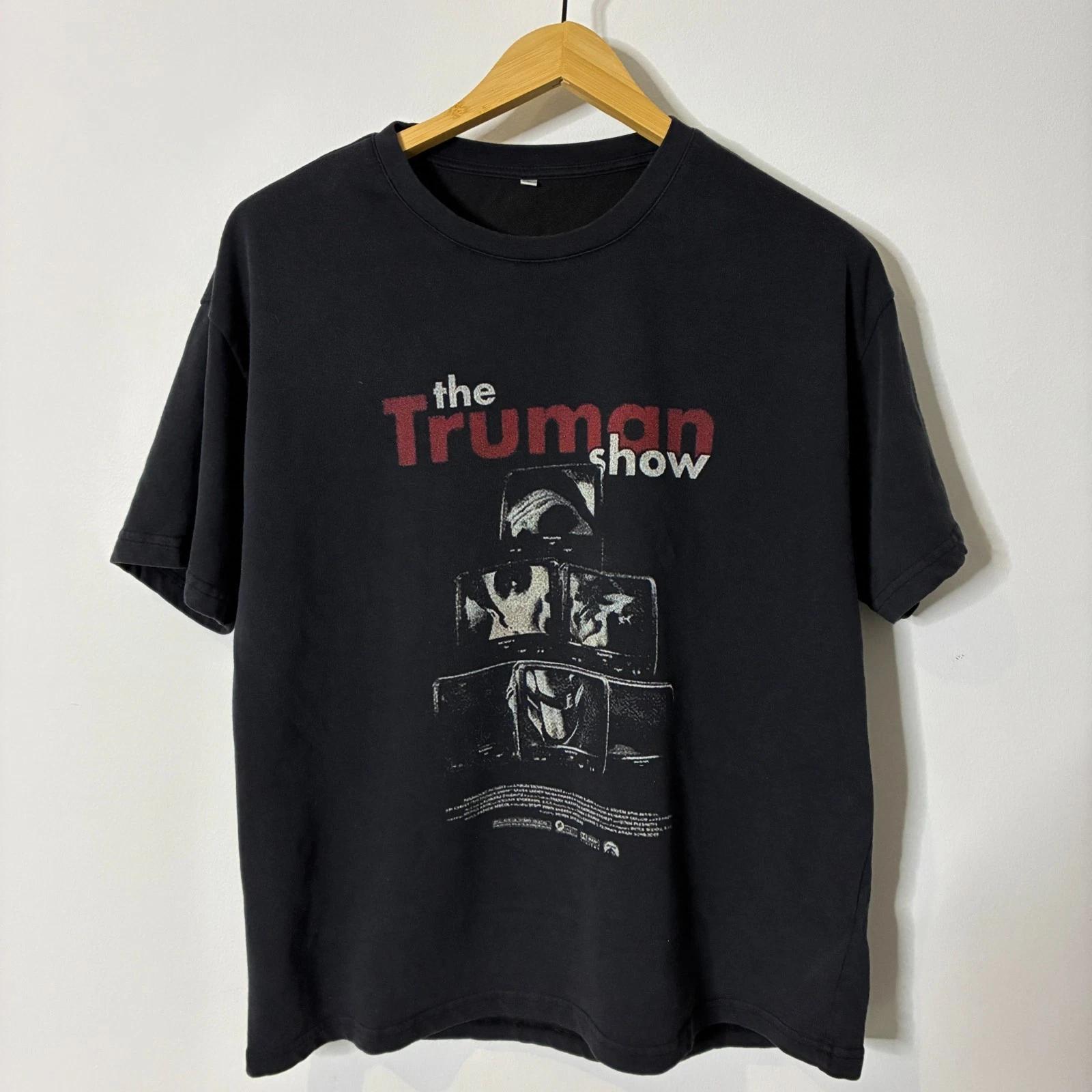

The Truman Show Shirt Mens Large Black Film Movie 90s T-Shirt Graphic Tee S