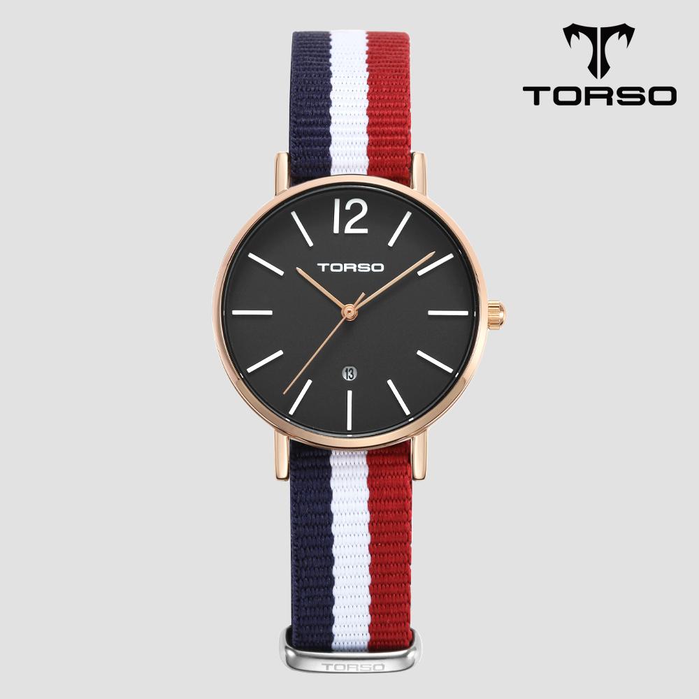 Toleuso T101F Doros Date Watch Women'S Nato Band Watch